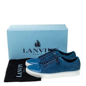 Lanvin Shoes | Lanvin Blue Capote Low
